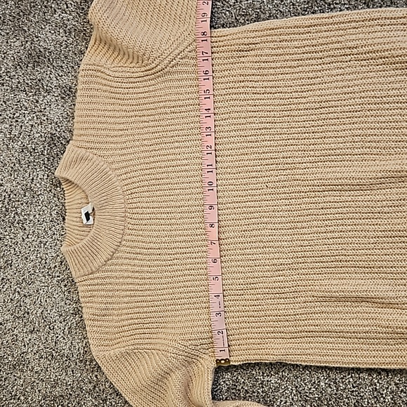 Roxy Mock Neck Pullover Knit Sweater Size Small - Tan - Picture 6 of 8